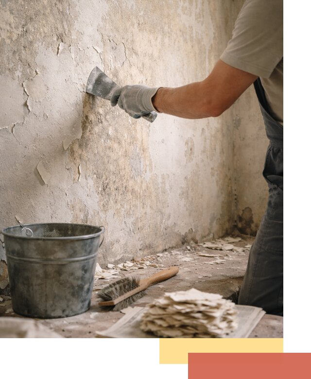 Удаление старой краски со стен в Тобольске качественно и быстро