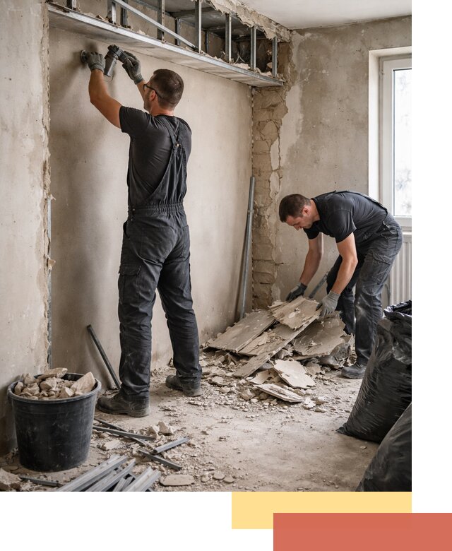 Демонтаж короба из гипсокартона в Тобольске быстро и аккуратно