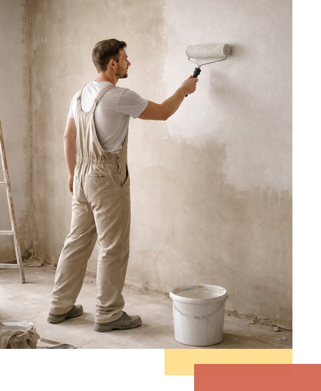 Грунтовка стен под отделку в Тобольске профессиональным раствором