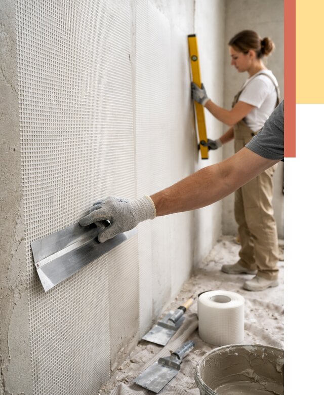 Армирование стен стеклосеткой в Тобольске от 3253 руб. под ключ | ОТДЕЛОЧНИК-Тбл