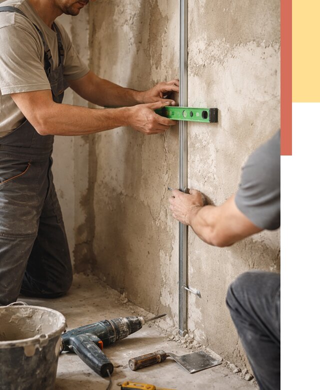 Установка штукатурных маяков в Тобольске от 7117 руб. — быстро и недорого | ОТДЕЛОЧНИК-Тбл