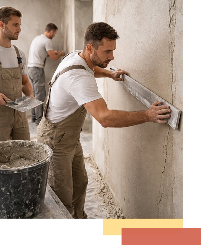 Штукатурка стен без маяков в Тобольске быстро и качественно