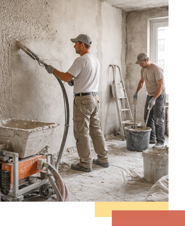 Машинная штукатурка стен в Тобольске — быстро и качественно