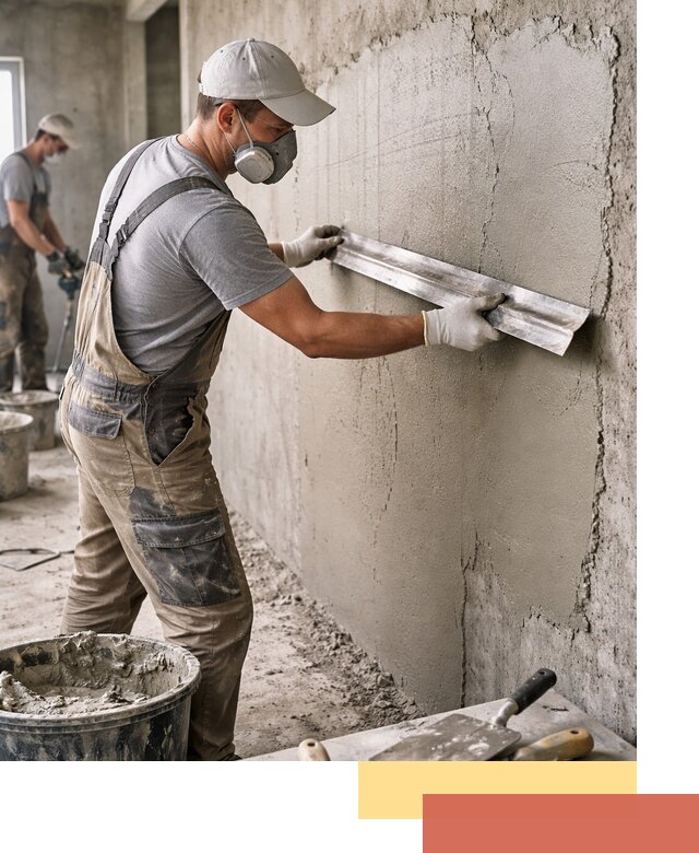 Штукатурка бетонных стен в Тобольске качественно и долговечно