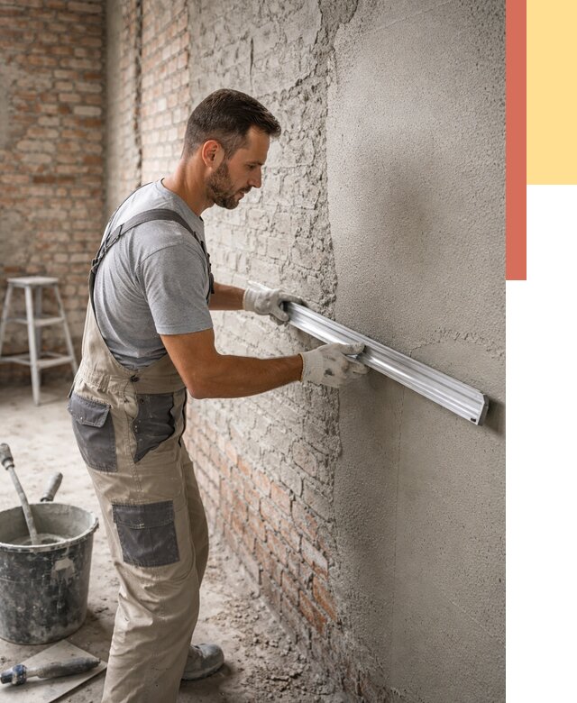 Штукатурка кирпичных стен в Тобольске от 4575 руб/м2 — быстро и недорого | ОТДЕЛОЧНИК-Тбл