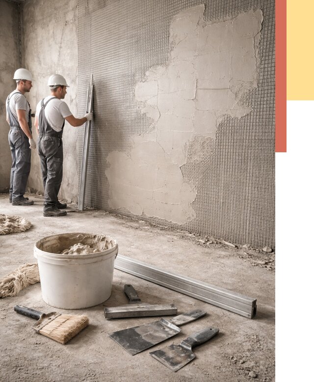 Штукатурка стен по сетке в Тобольске от 5592 руб./м2 — быстро и недорого | ОТДЕЛОЧНИК-Тбл