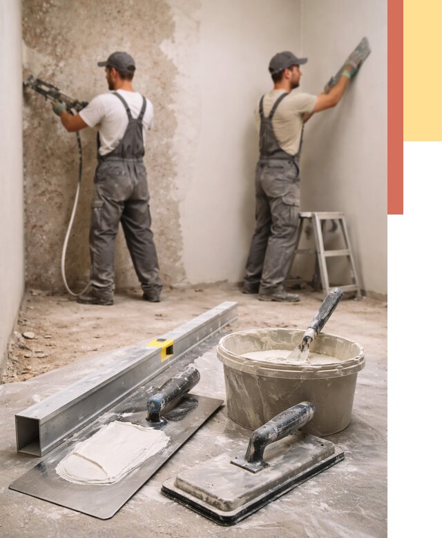 Штукатурка стен под обои в Тобольске от 4575 руб./м2 — выравнивание под обои | ОТДЕЛОЧНИК-Тбл