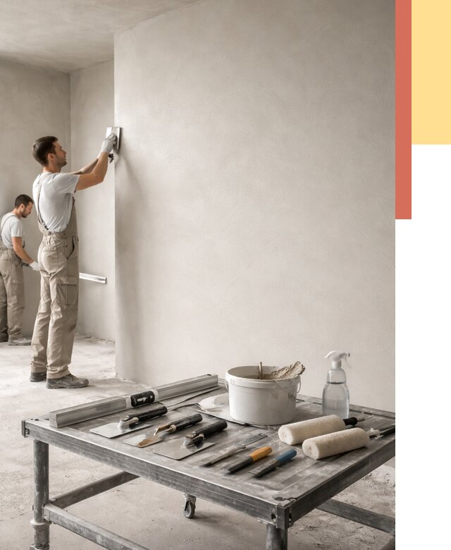 Штукатурка стен под покраску в Тобольске от 4575 руб./м² — качественно и недорого | ОТДЕЛОЧНИК-Тбл