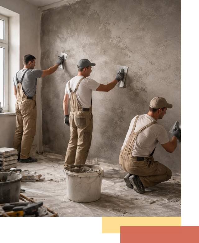 Декоративная штукатурка под бетон в Тобольске для стен и потолков