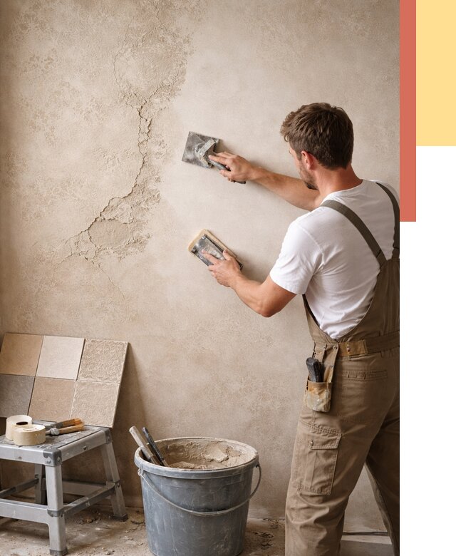 Ремонт декоративной штукатурки в Тобольске от 4575 руб. под ключ | ОТДЕЛОЧНИК-Тбл