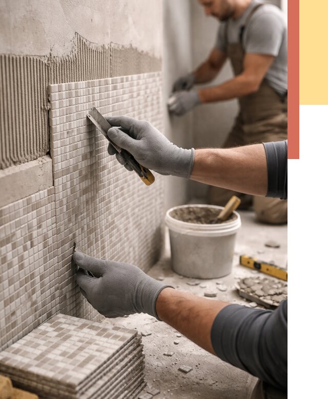 Облицовка стен мозаикой в Тобольске от 3253 руб/м2 — укладка мозаики на стены | ОТДЕЛОЧНИК-Тбл