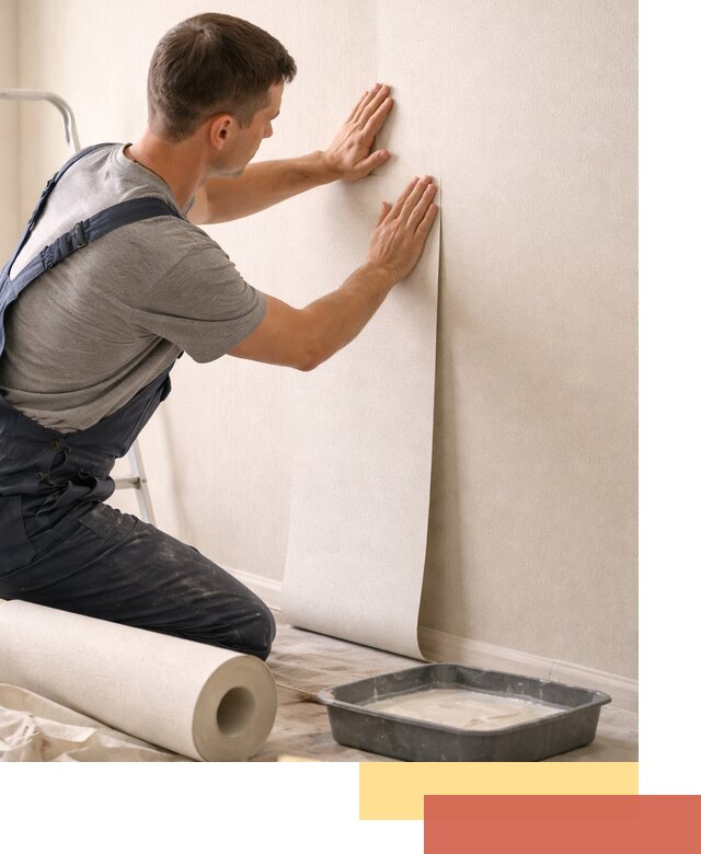 Поклейка флизелиновых обоев в Тобольске качественно и быстро