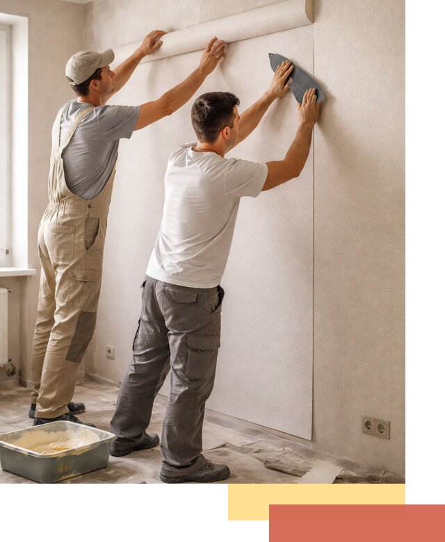 Поклейка виниловых обоев в Тобольске профессионально и качественно