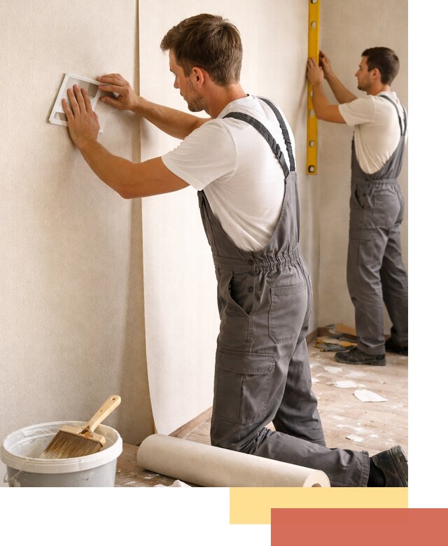 Поклейка бумажных обоев в Тобольске качественно и недорого