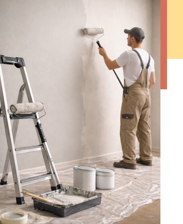 Покраска стен латексной краской в Тобольске от 4575 руб. за м2 | ОТДЕЛОЧНИК-Тбл