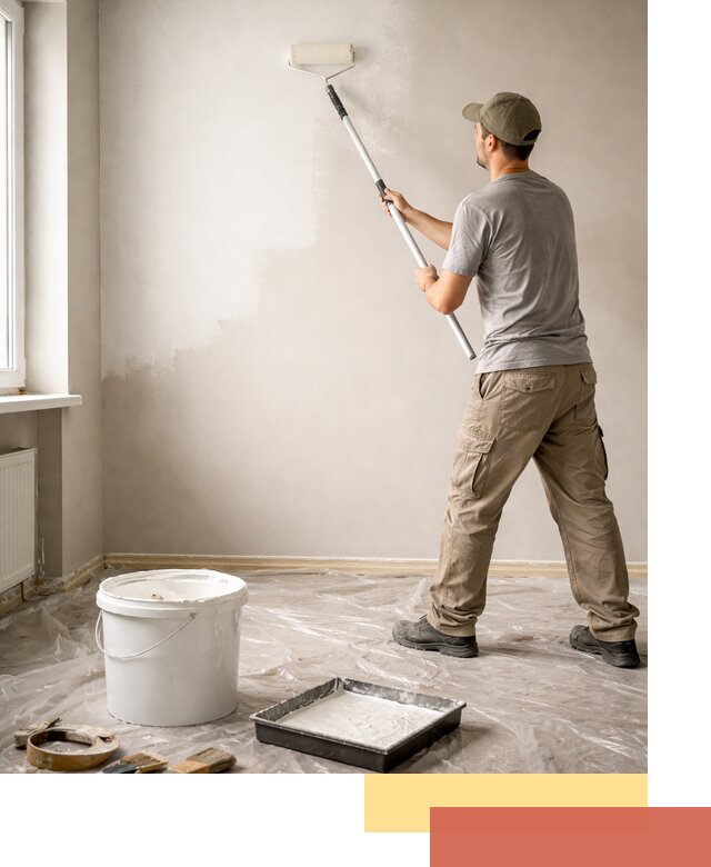 Покраска стен латексной краской в Тобольске качественно и быстро