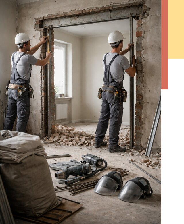 Расширение дверного проема в Тобольске от 12709 руб. под ключ | ОТДЕЛОЧНИК-Тбл