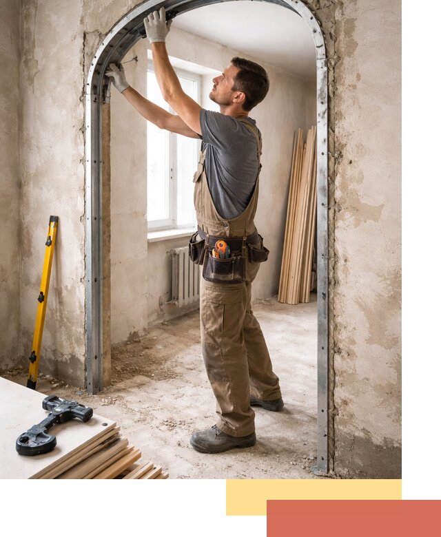 Устройство арочного проема в Тобольске под ключ