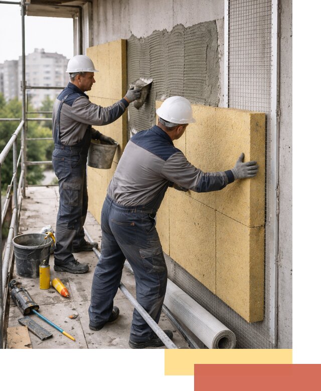 Утепление стен зданий и домов в Тобольске качественно и надежно