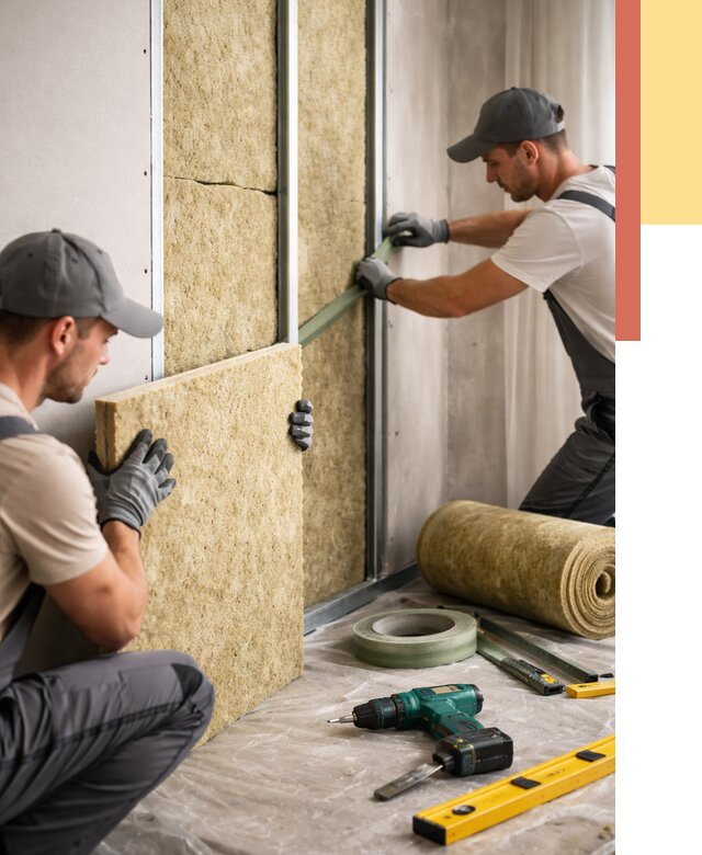 Шумоизоляция стен в Тобольске под ключ от 1881 руб. | ОТДЕЛОЧНИК-Тбл