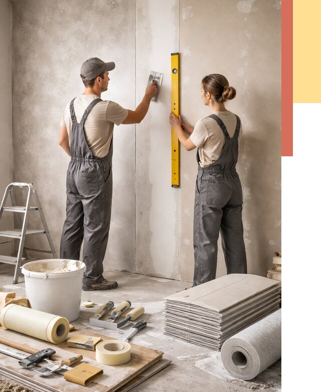 Отделка стен в Тобольске от 1525 руб/м² — недорого, быстро, под ключ | ОТДЕЛОЧНИК-Тбл