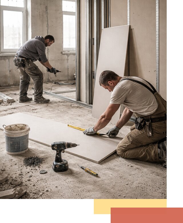 Кладка перегородок из ПГП под ключ в Тобольске