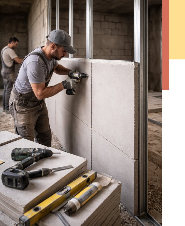 Кладка влагостойких перегородок ПГП в Тобольске от 1220 руб. под ключ | ОТДЕЛОЧНИК-Тбл