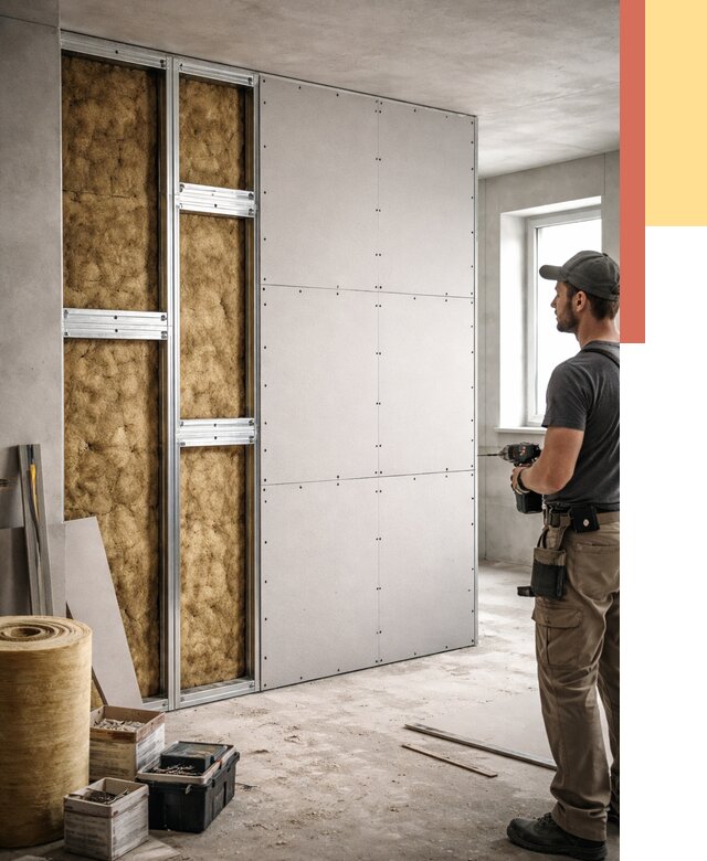 Усиленная перегородка под навеску в Тобольске от 13014 руб. — монтаж под ключ | ОТДЕЛОЧНИК-Тбл