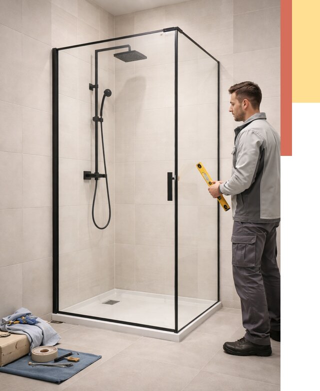 Стеклянные перегородки для душа в Тобольске от 12709 руб. | Монтаж под ключ — ОТДЕЛОЧНИК-Тбл