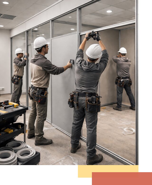 Мобильные офисные перегородки под ключ в Тобольске