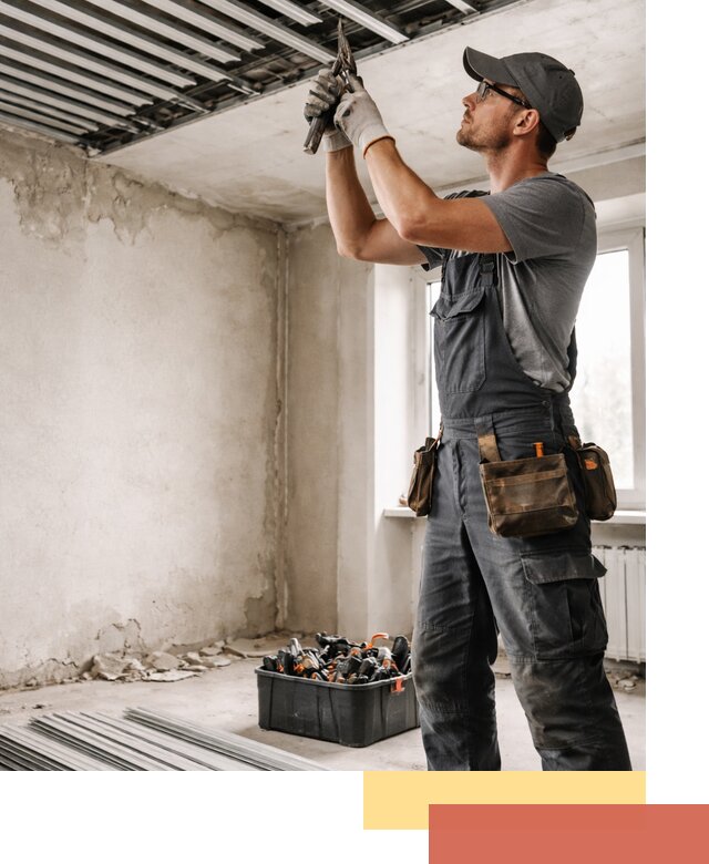 Демонтаж реечного потолка в Тобольске быстро и аккуратно