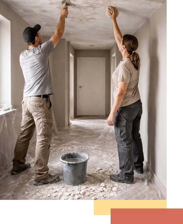 Удаление побелки с потолка в Тобольске — быстро и аккуратно