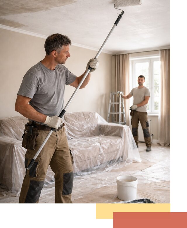 Грунтовка потолка в Тобольске — подготовка под покраску и отделку