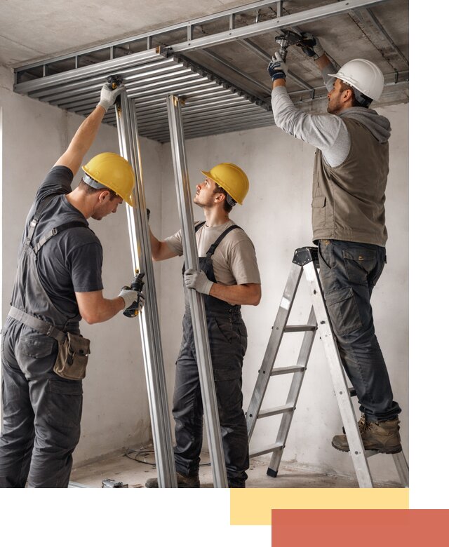 Монтаж реечного потолка под ключ в Тобольске