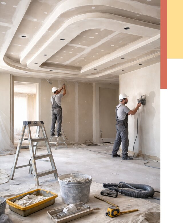 Многоуровневый потолок из гипсокартона в Тобольске от 763 руб. под ключ | ОТДЕЛОЧНИК-Тбл