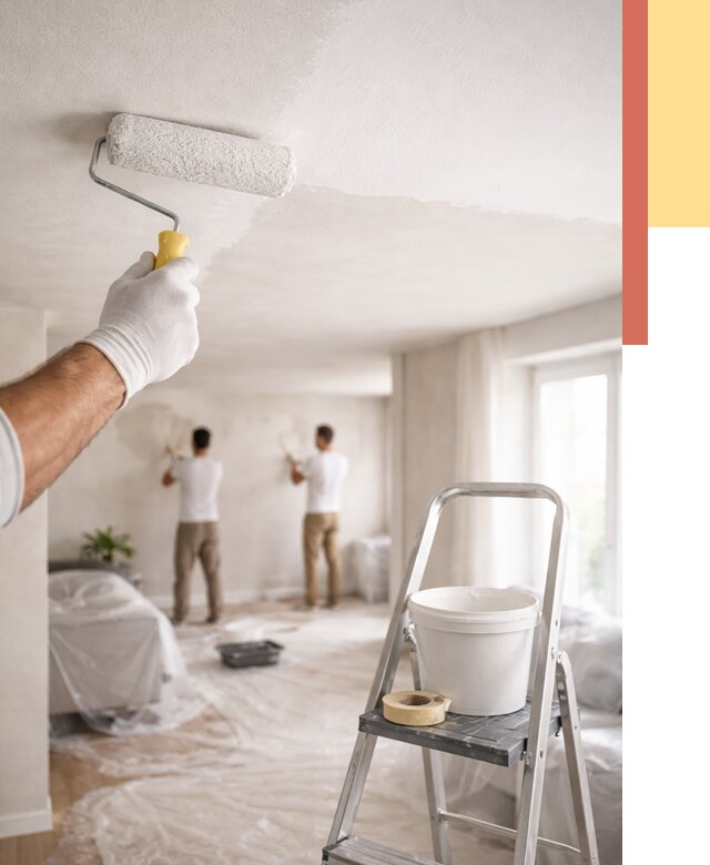 Покраска потолка акриловой краской в Тобольске от 2542 руб. | ОТДЕЛОЧНИК-Тбл