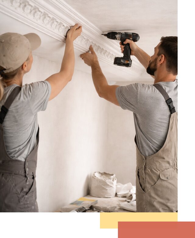 Профессиональный монтаж лепнины на потолок в Тобольске