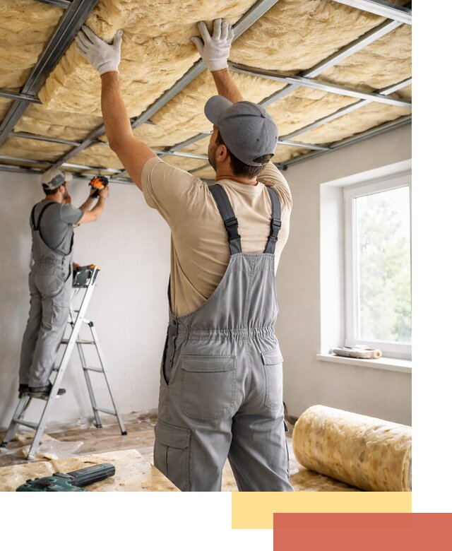 Утепление потолка под ключ в Тобольске качественно и быстро