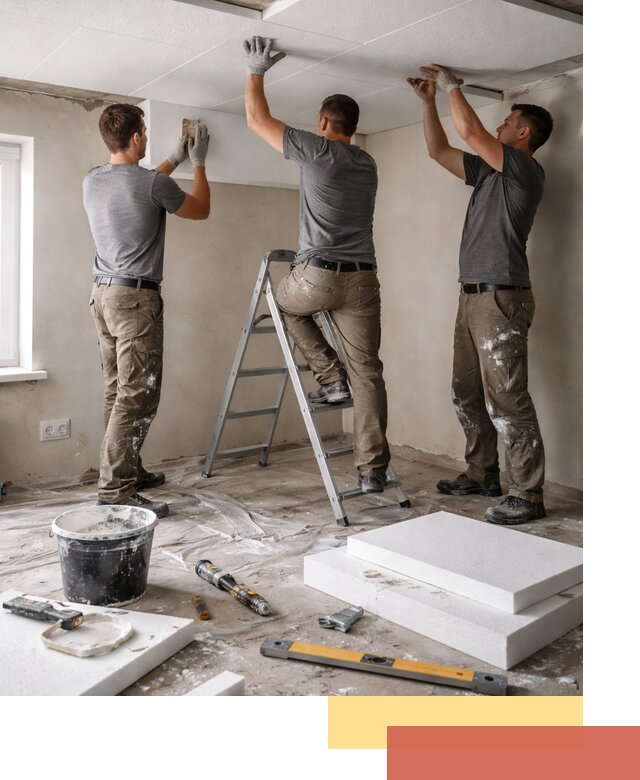 Утепление потолка пенопластом в Тобольске быстро и качественно