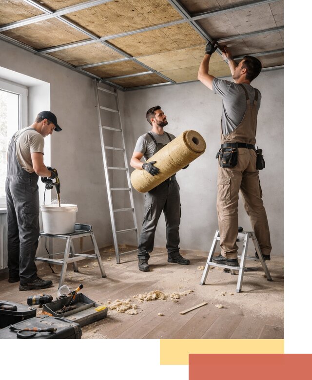 Шумоизоляция потолка в Тобольске: профессиональный монтаж и отделка